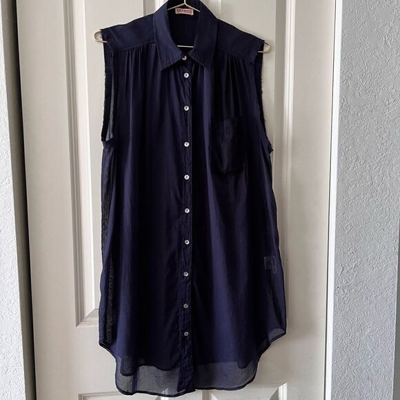 Organic John Patrick sleeveless night gown - Picture 1 of 8